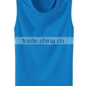 2016hot Generous Cut Broad Shouler Tank Top Sports Training Tank Top Pure Color Printing thumbnail-3