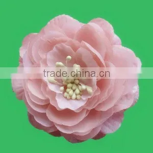 Pearl and Bead Centre Artificial Fabric Flower thumbnail-1