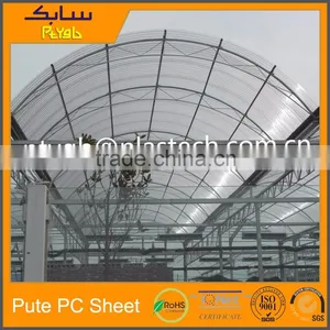Bending 6mm Clear Polycarbonat pc Sheet Cutting Polycarbonate Tunnel thumbnail-1