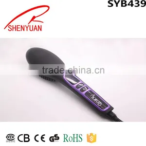 SYB439 China Shenyuan PTC Heating Hair Straightener Comb Straightening Brush thumbnail-3