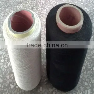 Recycled White Black Cotton Yarn thumbnail-1