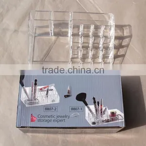 Wholesale Innovative Household Beautful Clear Cosmetic Acrylic Makeup Organizer for Store Jewelry Cosmetic thumbnail-2