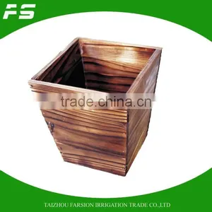 Best Selling Square Wooden Case Wooden Square Flowers Planter Tub thumbnail-1