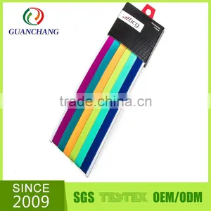 Anti-slip Customized Printed Logo Polyester Sports Hairband From China thumbnail-3