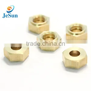 Made in China Hex Brass Nut,cnc Brass Lathe Turning thumbnail-6