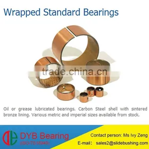 Bronze Bearing UF850 Slide Bushing With Copper Layer Oiless Bimetal Bearing China Manufacture Bronze Bushings With Split Bush thumbnail-2