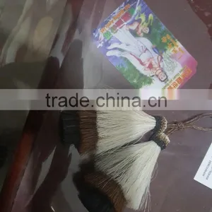 Perfect Colorful Attractive Horse Hair Tassel Made by Hand Woven Horsehair Buckle With Natural Color thumbnail-6