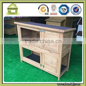 Quality Assured SDPets SDR020 Custom Double Decker Rabbit Hutch Rabbit House Wooden Pet House thumbnail-5
