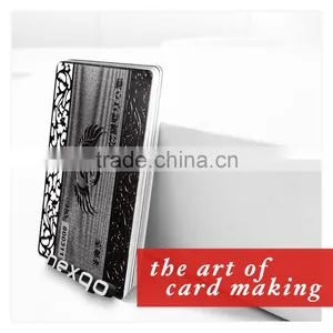 Silk Screen Printing Black Metal Loyalty Cards, Loyalty Cards With Barcode thumbnail-1