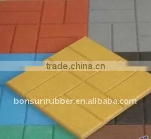 Recycled Safety Playground Rubber Paver thumbnail-1