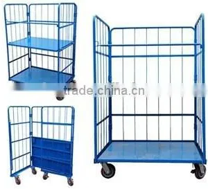 Collapsible Supermarket Transport Roll Cage/wire Cage thumbnail-4
