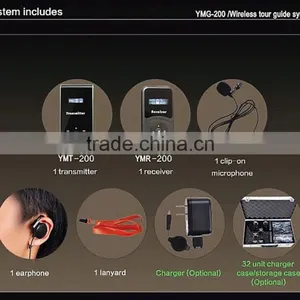 YUMO Two Presenter / One Way / One or Tow Transmitters Wireless Tour Guide System Assisted Listening Systems thumbnail-2