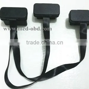 Flat OBD2 Splitter Y Cable,OBD2 Male Connector to 2 Female,0.3m thumbnail-4