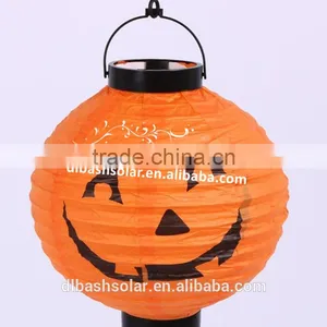 Electric Hanging Pumpkin Lanterns Halloween Paper Lanterns thumbnail-2