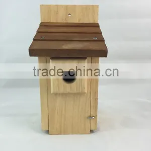 FSC Small New Design Wood House Wooden Bird Cage thumbnail-4