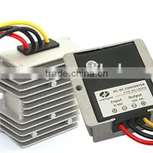 12V 24V to 13.8v 10a Waterproof Boost&buck DC-DC Power Converter thumbnail-1