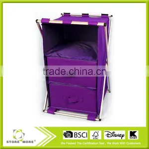10 Division Non-woven Fabric X-Frame Oxford Laundry Baskets thumbnail-2