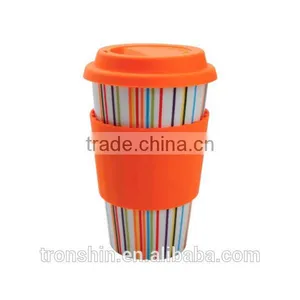 2015 Hot Sale Custom Made Glass Water Bottle With Silicone Sleeve thumbnail-3