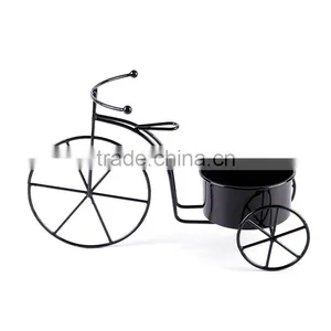 Wrought Iron Garden Bicycle Planters | Powder Coated Metal Planters thumbnail-4