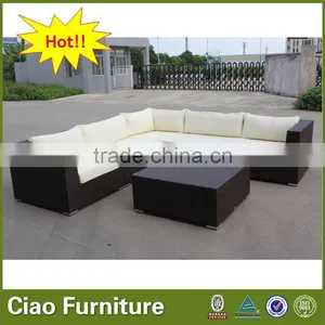 Outdoor L Shape Sofa Set Rattan Outdoor Furniture thumbnail-5