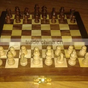 Sheesham Wood Chess Board,Wooden Chess Board,Wood Chess Board,Wood Chess,Designer Chess thumbnail-1