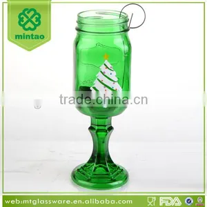 2016 New Hot Sale Custom Christmas Decorative Glass Candle Holder thumbnail-2