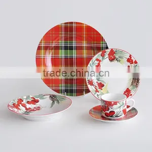 20pcs Ceramic Dinnerware Set With Decal thumbnail-1
