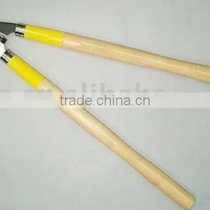 DELUXE WOODEN HANDLE BYPASS LONG REACH TREE LOPPER thumbnail-1