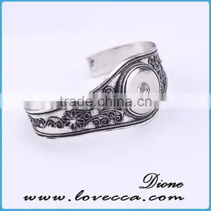 Wholesale Adjustable Interchangeable Jewelry Snap Button Bracelet thumbnail-1