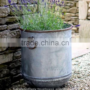 Large Galvanised Planter. thumbnail-1