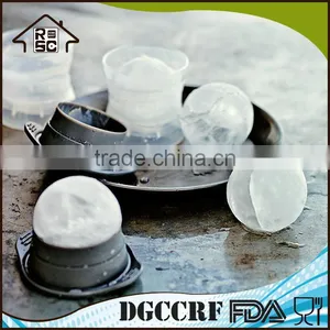 2-Piece Sphere Ice Ball Mold Plastic Ice Ball Maker thumbnail-3