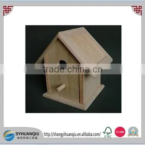 Small Handmade Wooden Bird Cage for One Bird thumbnail-2