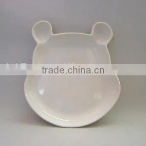 Pooh Face Cute Ceramic Children Divided Plate thumbnail-1