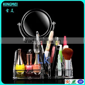 Acrylic Cosmetics Display Stand With Make Up Mirror for Mall Shelf thumbnail-6