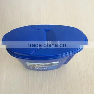 Plastic Cat Dog Pet Food Storage Bucket Food Container With Flip Lid thumbnail-4