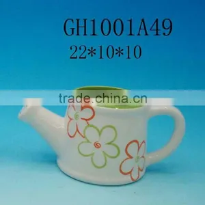HANDPAINTING CERAMIC FLOWER WATER KETTLE 2 SIZE thumbnail-1