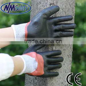 NMSAFETY Cut Level 5 Nitrile Coated Hand Protection Cut Proof Gloves thumbnail-1