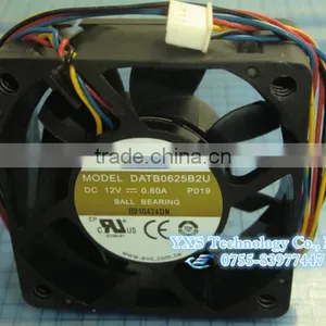 60*60*25mm DC12V 0.60A DATB0625B2U 6cm 4wire PWM Server Chassis Cooling Fans thumbnail-3