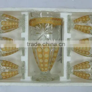 JK033 7pcs Glass Drinking Set With Deco thumbnail-3