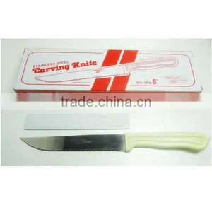 KN2103 12 Pcs Plastic Handle 6 Inch Carving Knife thumbnail-1