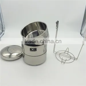 Factory Three Layers Container for Food With Dividers/lunch Box Tiffin Carrier/stainless Steel Tiffin thumbnail-1