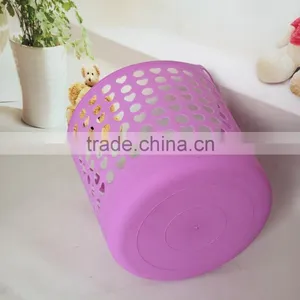 Heart Shape Hollow-out Laundry Basket thumbnail-5