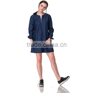 Guangzhou Domin Factory New Design Fashion Ladies Denim Dress thumbnail-5