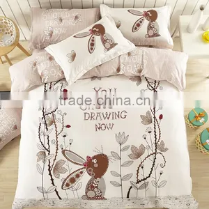 100%polyester Kids 3pcs Cartoon Animal Design Dinosaur Bedding Sets thumbnail-1