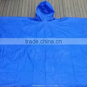 Blue Waterproof Reusable PVC Poncho thumbnail-3