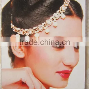 MATHAPATTI Side Passa TIKA Pearl Crystal Hair Accessory thumbnail-1