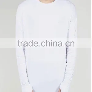 2016 Summer Long Sleeve t Shirt Extended t Shirt Sport Hip Hop Oversized t Shirt Streetwear Loose Tee Shirt thumbnail-3