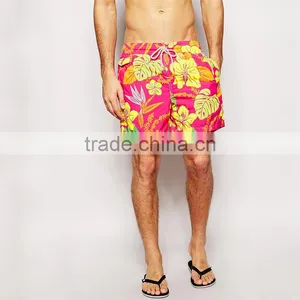 Mens Bright Color Hawaiian Swim Shorts Men thumbnail-1