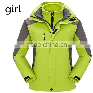 2017 Stock Outdoor Wear Long Sleeve Waterproof 3-in-1winter Jackets for Women thumbnail-1