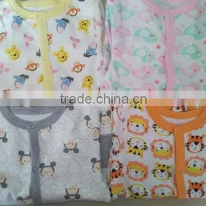 New Model Long Sleeve Organic Cotton Baby Rompers Wholesale Baby Clothes thumbnail-1
